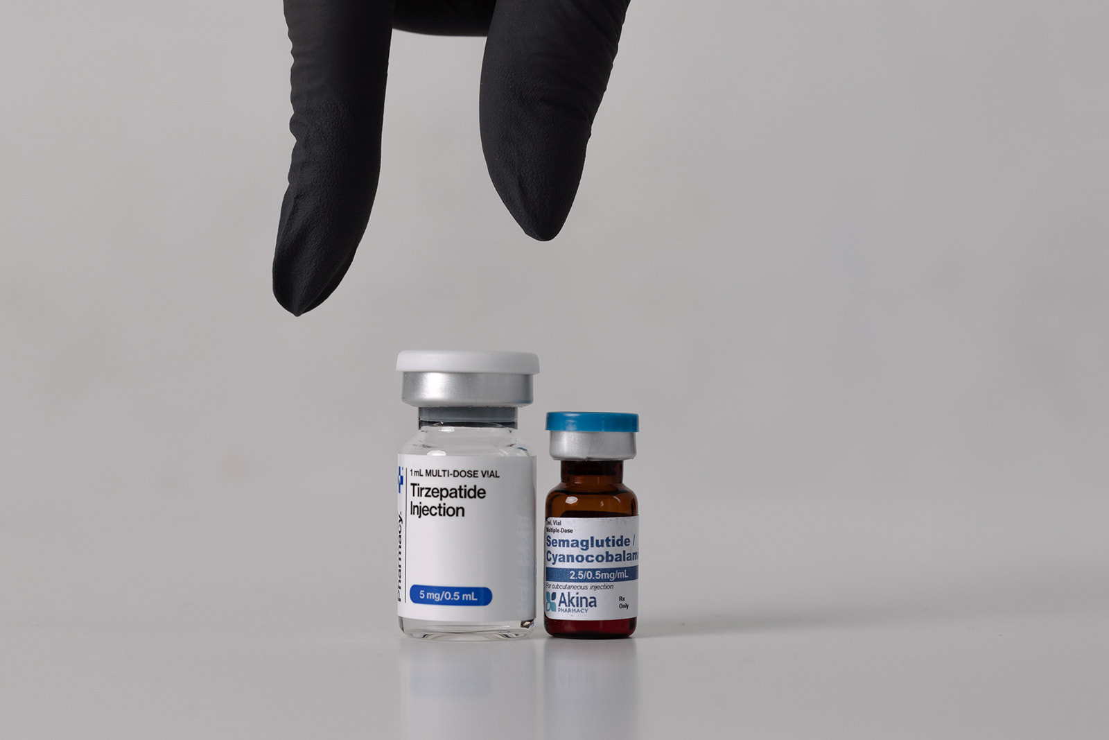 Vials of GLP1 Medication